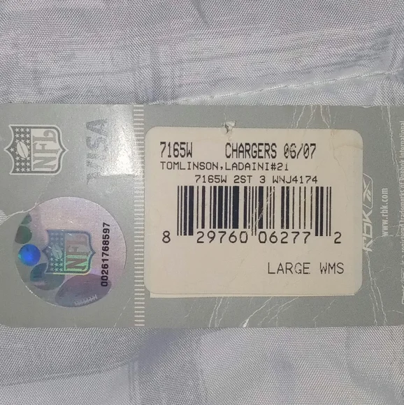 NFL Chargers Jersey, size L 2006-2007 season #21 L. Tomlinson - Picture 9 of 11